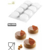 Essenziale 80 Silikomart: stampo tondo in silicone bianco per semifreddi monoporzioni ø65h25 mm Essenziale 80 Silikomart: stampo tondo in silicone bianco per semifreddi monoporzioni ø65h25 mm