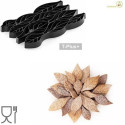 Voila' Cookie Leaves Silikomart: tagliapasta e stampo in T-Plus+ a forma di foglie da 24x15xh2 cm