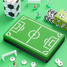 Set per decorazione a tema calcio con 2 porte e 7 giocatori in plastica per alimenti da Decora