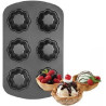Coppetta biscotto per gelato Wilton: teglia antiaderente per 6 cialde biscotto per gelato a fiore ø9 cm Coppetta biscotto per gelato Wilton: teglia antiaderente per 6 cialde biscotto per gelato a fiore ø9 cm