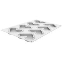 Level Hearts 35 Silikomart: stampo silicone per 8 monoporzioni a forma di cuori 80x66xh12 mm