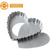 Design Tart crostata cuore Decora: teglia a cuore con fondo mobile in metallo antiaderente 25x23xh3 cm