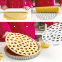 Griglia a cuori per crostata da 30 cm Decora: stampo a griglia in plastica per decorare crostate di diametro 30 cm da Decora