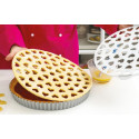 Griglia a cuori per crostata da 30 cm Decora: stampo a griglia in plastica per decorare crostate di ø30 cm da Decora