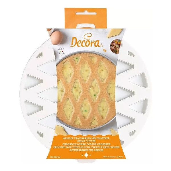 Griglia tagliapasta classica per pastiera Decora stampo in plastica per decoro top ø30 cm