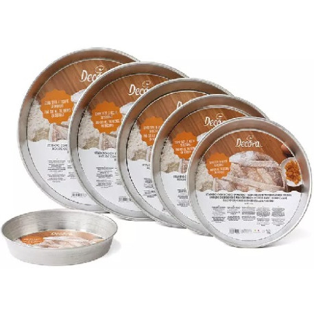 Da ø20 a ø30 cm stampo pastiera o ruoto bordo svasato in latta h4 cm Decora Da ø20 a ø30 cm stampo pastiera o ruoto bordo svasato in latta h4 cm Decora