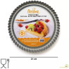 Stampo furbo per crostata in acciaio antiaderente ø24xh3 cm Decora Stampo furbo per crostata in acciaio antiaderente ø24xh3 cm Decora