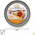 Stampo furbo per crostata in acciaio antiaderente ø28xh3 cm Decora