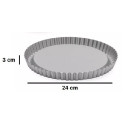 Stampo furbo per crostata in acciaio antiaderente ø24xh3 cm Decora