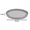 Stampo furbo per crostata in acciaio antiaderente ø24xh3 cm Decora Stampo furbo per crostata in acciaio antiaderente ø24xh3 cm Decora