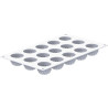 Pleincoeur Round 27 Silikomart: stampo silicone bianco per 15 mini porzioni tonde ø40xh27 mm