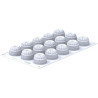 Pleincoeur Round 27 Silikomart: stampo silicone bianco per 15 mini porzioni tonde ø40xh27 mm Pleincoeur Round 27 Silikomart: stampo silicone bianco per 15 mini porzioni tonde ø40xh27 mm