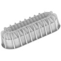 Pleincoeur buche 860 Silikomart: stampo in silicone bianco per torta tronchetto 236x80xh60 mm