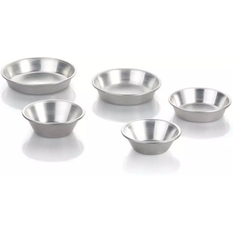 Formina liscia tartellata o tartelletta o stampo pastierina in alluminio di diametro da 7 a 10 cm Formina liscia tartellata o tartelletta o stampo pastierina in alluminio di diametro da 7 a 10 cm