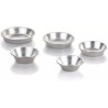 Formina liscia tartellata o tartelletta o stampo pastierina in alluminio di diametro da 7 a 10 cm