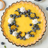 Design Tart Decora ø25xh3 cm: forma per crostata tonda con fondo mobile in metallo antiaderente di alta qualità