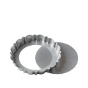 Design Tart Decora ø20xh3 cm: forma per crostata tonda con fondo mobile in metallo antiaderente di alta qualità