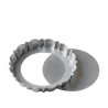 Design Tart Decora ø25xh3 cm: forma per crostata tonda con fondo mobile in metallo antiaderente di alta qualità Design Tart Decora ø25xh3 cm: forma per crostata tonda con fondo mobile in metallo antiaderente di alta qualitÃ