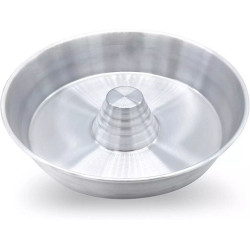 Linea Liotti Forma Casatiello H9,5cm (Ø20/36cm) – Ruoto in Alluminio con Tubo per Ciambella Rustica