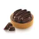 Kit tarte ring Honoré ø8 cm Silikomart: 8 anelli tondi microforati per basi crostatine e stampo silicone top ø7xh1,3 cm