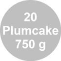 20 Stampi plumcake 750 g in carta forno da 23,5x8xh7 cm