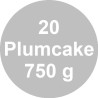 20 Stampi plum-cake in carta forno da 23,5x8xh7 cm per torte da 750 g 20 Stampi plum-cake in carta forno da 23,5x8xh7 cm per torte da 750 g