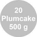 20 Stampi plumcake 500 g in carta forno da 26x6,5xh5,5 cm