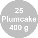 25 Stampi plumcake 400 g in carta forno da 22,5x7xh6,5 cm