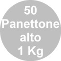Set 50 stampi panettone alto in carta 1 Kg