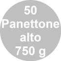 Set 50 stampi panettone alto in carta forno 750 g