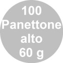 100 Stampi panettone alto in carta 60 g