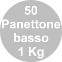 Set 50 stampi panettone basso in carta forno 1 Kg