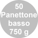 Set 50 stampi panettone basso in carta forno 750 g