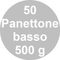 Set 50 stampi panettone basso in carta forno 500 g