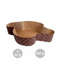 Set 50 stampi per colomba da 500 g in carta da forno calandrata monouso