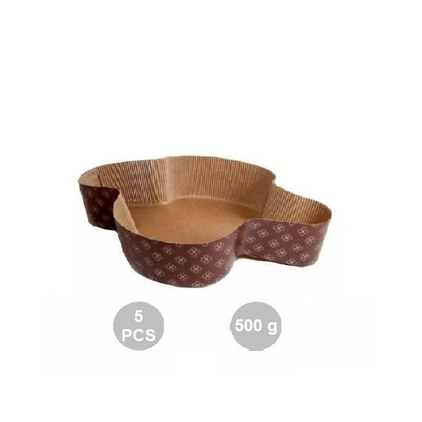 Set 50 stampi per colomba da 500 g in carta da forno calandrata monouso