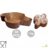Set 50 stampi per colomba di pasqua in carta cellulosa calandrata per colombe dal peso di 1 Kg