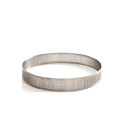 ø8 o ø10 cm Anello tondo in acciaio microforato per crostatine da Decora h2 o 3,5 cm
