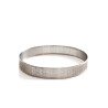 Anello micro-forato in acciaio inox, fascia di ø8xh2 cm da Decora, per crostatine tonde Anello micro-forato in acciaio inox, fascia di ø8xh2 cm da Decora, per crostatine tonde