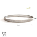 Anello micro-forato in acciaio inox, fascia di ø8xh2 cm da Decora, per crostatine tonde