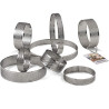 Anelli tondi in acciaio microforato per crostatine da Decora Anelli tondi in acciaio microforato per crostatine da Decora