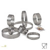 Anelli tondi in acciaio microforato per crostatine da Decora Anelli tondi in acciaio microforato per crostatine da Decora