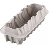 Stampo tronchetto di lana lungo 24,5 cm, largo 9,5 cm, alto 7,7 cm in silicone grigio da Silikomart Stampo tronchetto di lana lungo 24,5 cm, largo 9,5 cm, alto 7,7 cm in silicone grigio da Silikomart