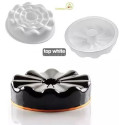 Stampo Armonia 1000 ml 18 cm x h 4 cm - 5 cm in Silicone Bianco da Silikomart