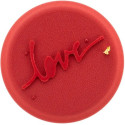 Kit Love 360 Silikomart: stampo in silicone bianco forma tonda ø12xh3,5 cm con tappetino decoro scritta love