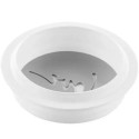 Kit Love 360 Silikomart: stampo in silicone bianco forma tonda ø12xh3,5 cm con tappetino decoro scritta love