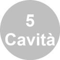 Stampo uovo 80 g in policarbonato professionale per cioccolato con 5 impronte 85xh120 mm