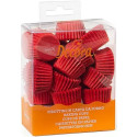 Pirottini Bon Bon Rossi Decora in Carta Forno (Ø2,7×H1,7cm) – Antiaderenti per Cottura Professionale (200 Pz)