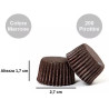 200 Pirottini bon bon marroni in carta forno ø2,7xh1,7 cm da Decora 200 Pirottini bon bon marroni in carta forno ø2,7xh1,7 cm da Decora