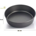 Tortiera tonda liscia Vespa in alluminio antiaderente ø32xh6 cm